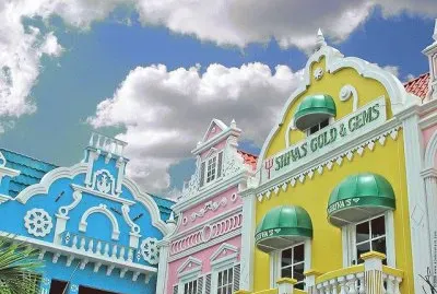 Aruba in pastel  Oranjestad