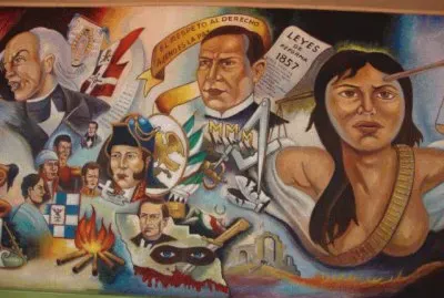 ARTÃSTICO MURAL:HÃ‰ROES DE MÃ‰XICO.