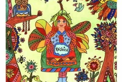 Fairy Folk Art Print REJOICE