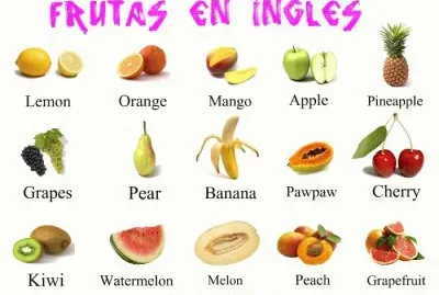 frutas in english