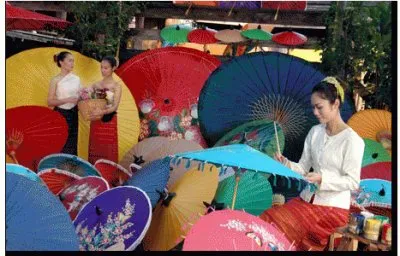 פאזל של Handicraft village  Sankampaeng   Chiang Mai