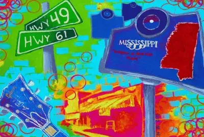 Mississippi State painting by  Frank Nota