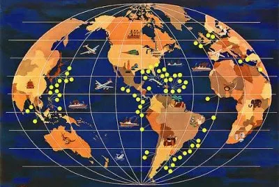 פאזל של The World with Yellow dots