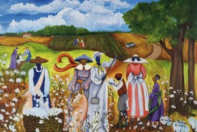 Working at the Cotton fields