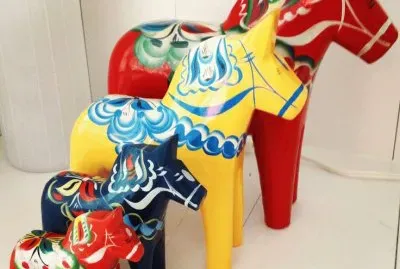 4 Dalarna Horses Sweden