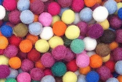 Wool felted Balls