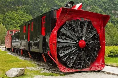 White Pass Railroad  Snow plow  Skagway  Alaska