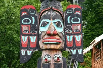 Part of a Totem  Ketchikan  Alaska