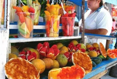 Fruit with chile and Limon  Mexico
