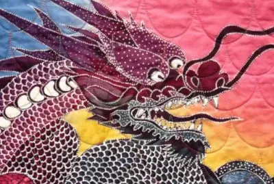Chinese Dragon  art Quilt