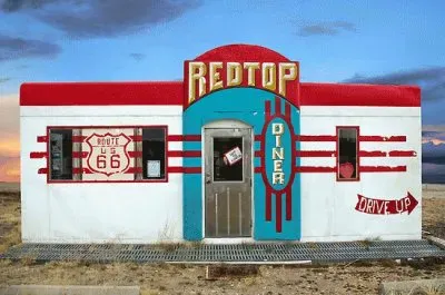 Red Top Diner on Route 66  Edgewood  New Mexico