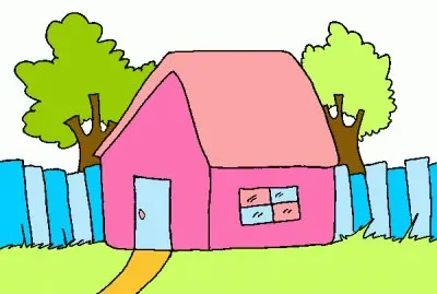 Casa com cerca jigsaw puzzle