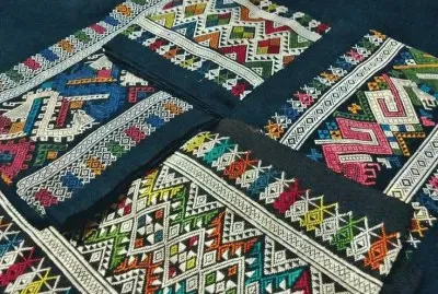 Laotian Silk embroidery