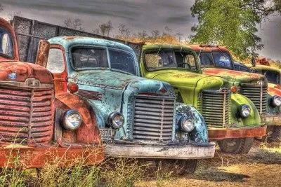 Old trucks in the Palouse area  Washington