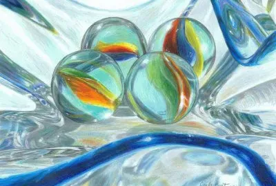 Bowl of Marbles by Carla Kurt