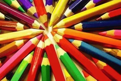 Colored pencil Wheel