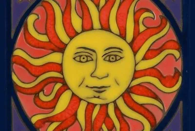 Ceramic Sun Tile