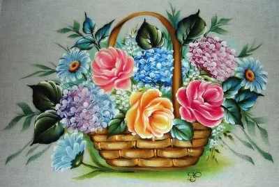 Cesto de Rosas