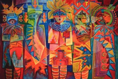 Native fantasy painting