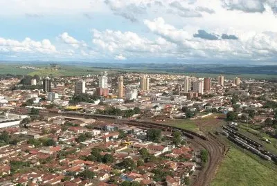 Vista Aerea cidade Ourinhos - SP