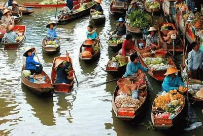 Thailand floating market