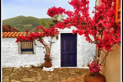 Blue door by Onlyonestasia Greece