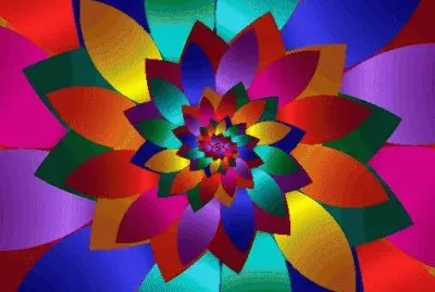 פאזל של Kaleidoscope of many bright colors