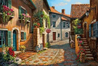 Paisaje de una villa jigsaw puzzle