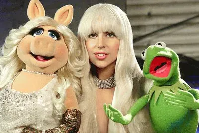 Lady Gaga, Kermit and Miss Piggy