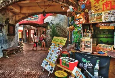 American village Okinawa Japan