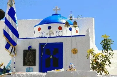 פאזל של Little Church Pyrgos  Greece