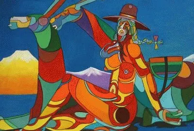 Bolivian art by Roberto Mamani