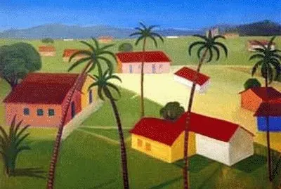 Paisagem com casas