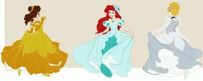 Belle Ariel Cinderella jigsaw puzzle
