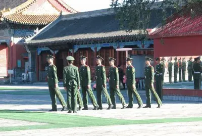 manoeuvre militaire Ã  PEKIN