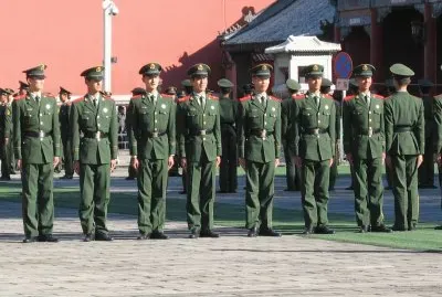 manoeuvre militaire Ã  PEKIN