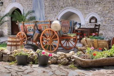 Street view in Arbanasi  Bulgaria