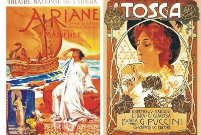 CARTELES Y FIGURAS DE LA OPERA