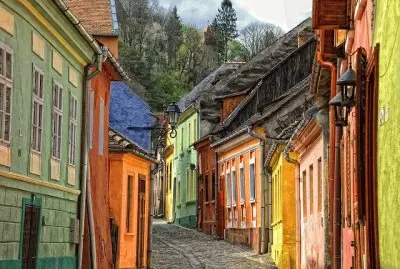 Street in Sighisoara  Romania jigsaw puzzle