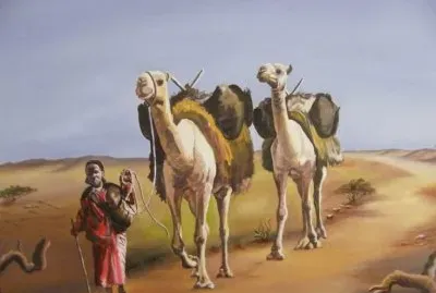 Walking in the Somalian Desert by Madar Osman
