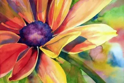 Watercolor Coneflower jigsaw puzzle