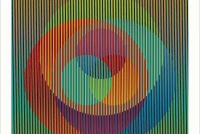 Kinetic art by Carlos Cruz Diez