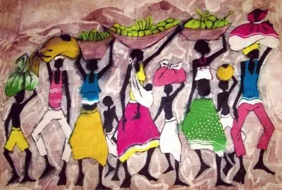 Typical Masai folk art
