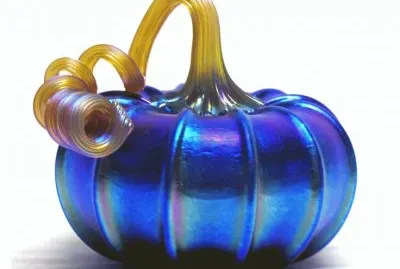 Hand Blown Glass Pumpkin