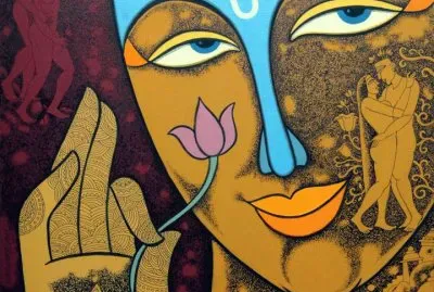 Indian figurative painter  Krisna Ashok