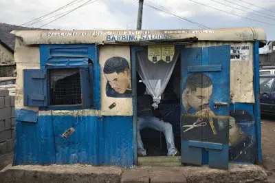 Barber shop  Freetown  Sierra Leone
