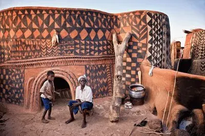 Painted village  Burkina Fasso