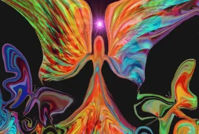 Angel and Butterflies