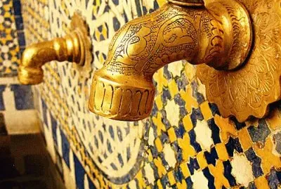 Hand carved fixtures and Talavera tiles