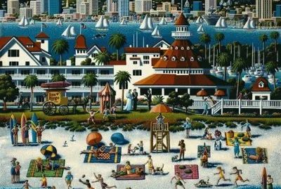 San Diego Beach by Eric Dowdie